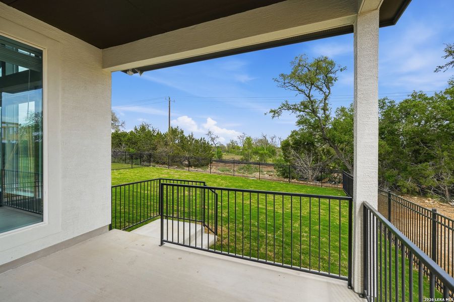 Exterior details and patio area of a home in Esperanza 50's, Boerne (Image 3).