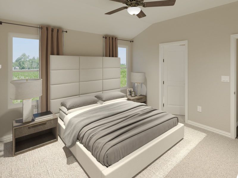 Furnished interior view inside a new home in Cibolo Hills West - Spring Series, Fort Worth (Image 6). Furnished interior view inside a new home in Cibolo Hills West - Spring Series, Fort Worth (Image 6).