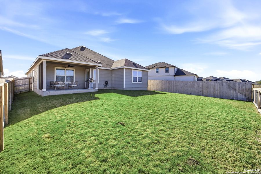 Exterior details and patio area of a home in , New Braunfels (Image 3).