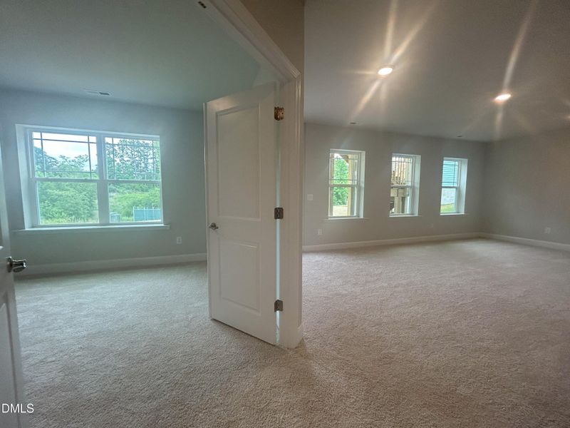 bedroom in basement