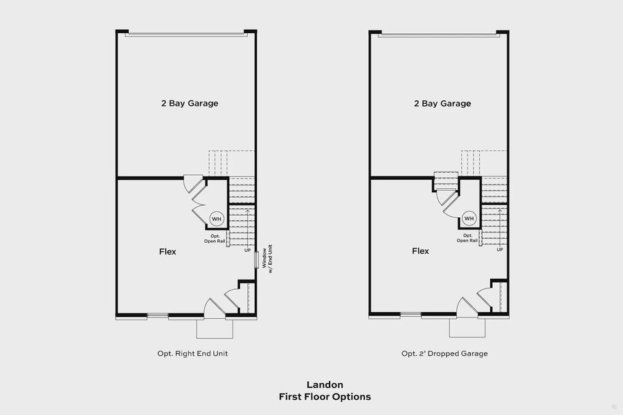 2D floor plan layout of this home in The River District Townhomes, Charlotte, NC (Image 25).