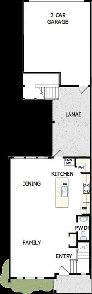2D floor plan layout of this home in Seven Pines 24' Rear Entry Townhomes, Jacksonville, FL (Image 2). 2D floor plan layout of this home in Seven Pines 24' Rear Entry Townhomes, Jacksonville, FL (Image 2).