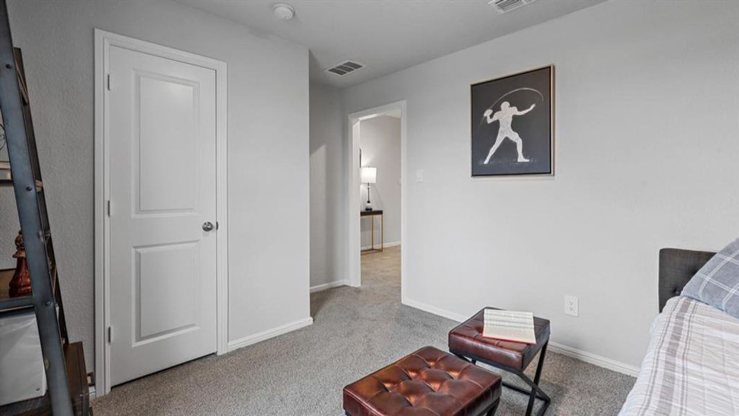 Furnished interior view inside a new home in Rosewood at Beltmill, Fort Worth (Image 17). Furnished interior view inside a new home in Rosewood at Beltmill, Fort Worth (Image 17).