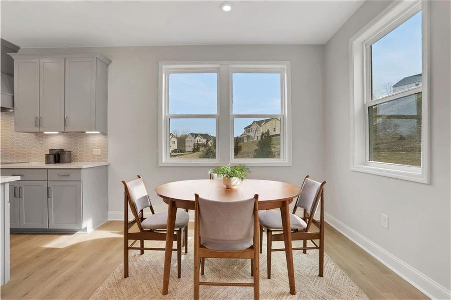 Furnished interior view inside a new home in Hopewell Reserve, Cumming (Image 40).