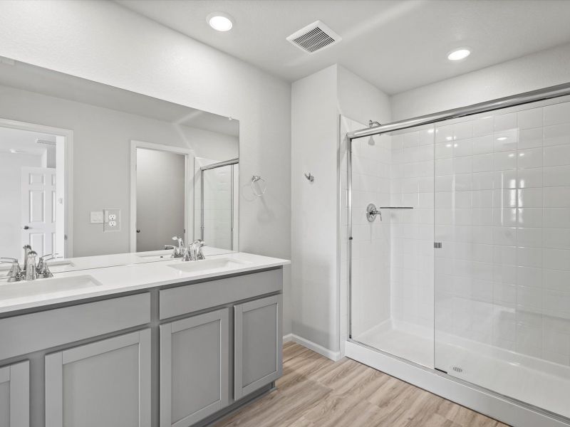 Furnished interior view inside a new home in Poudre Heights: The Meadow Collection, Windsor (Image 6).