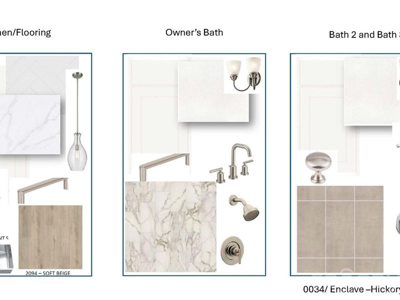 Sample of building materials used in homes in Enclave at Belmont, Belmont (Image 21).