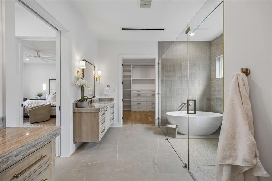 Furnished interior view inside a new home in , Dallas (Image 27).