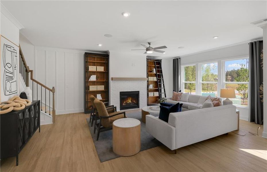 Furnished interior view inside a new home in Riversprings, Dacula (Image 6).
