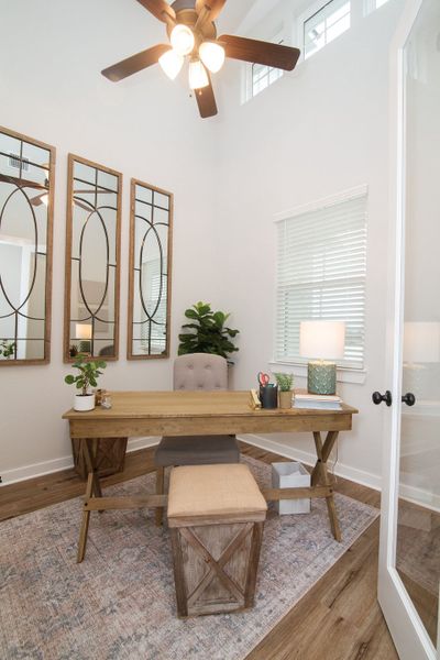 Representative furnished interior of a home built from the The Caroline by Reece Homes in Pebble Creek, College Station (Image 10).
