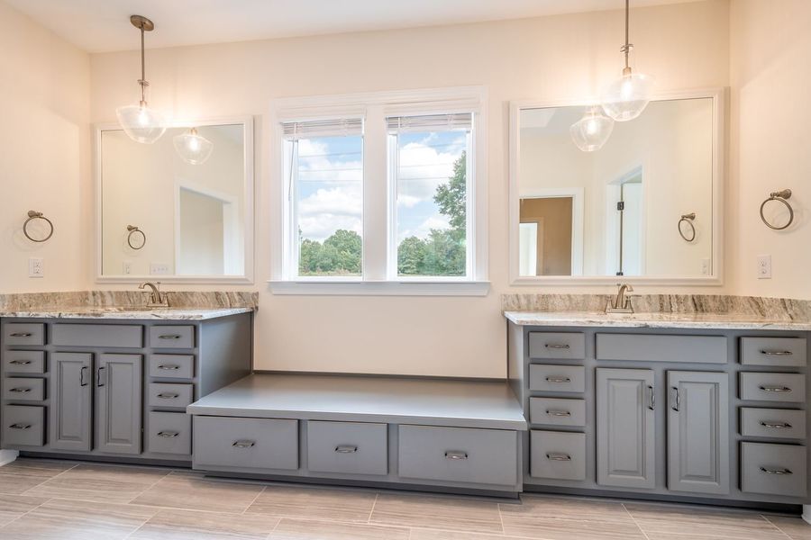 Representative furnished interior of a home built from the Harvard by Greybrook Homes in Deer Brook, Mooresville (Image 10).