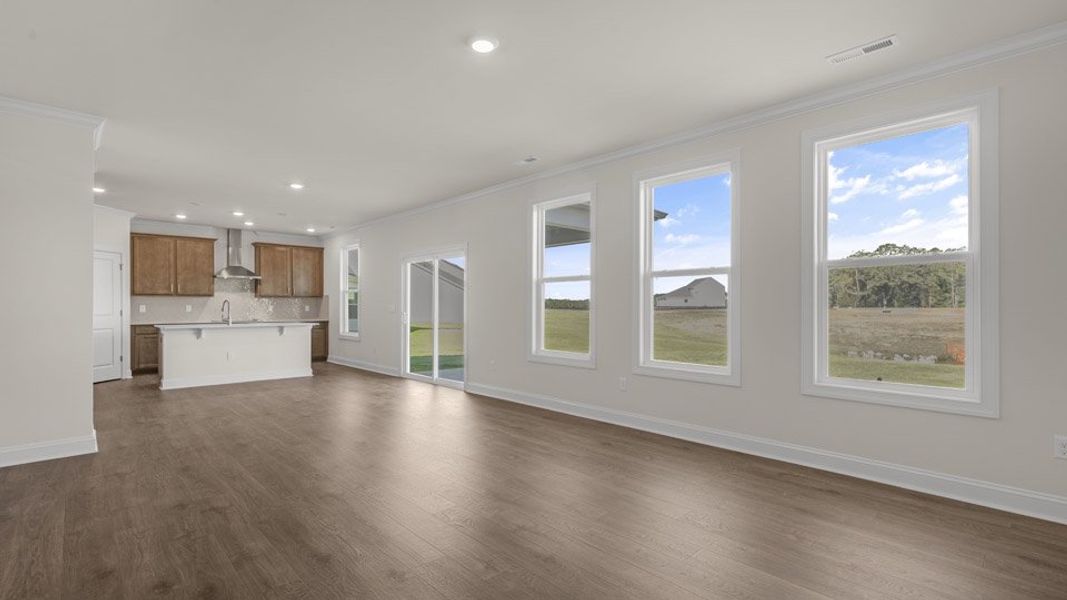 Representative unfurnished interior of a home built from the EDISTO by D.R. Horton in Eagle Creek, Fuquay Varina (Image 9).