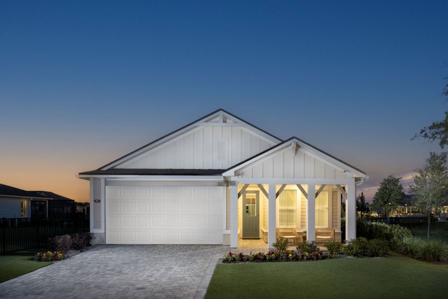 Representative exterior photo of a completed home built from the Martinique by Mattamy Homes in RiverTown, St. Johns, FL (Image 7). Representative exterior photo of a completed home built from the Martinique by Mattamy Homes in RiverTown, St. Johns, FL (Image 7).
