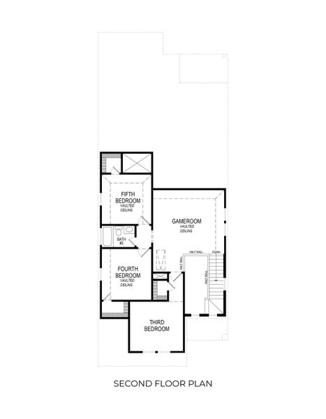 2D floor plan layout for the Truman Select F by First Texas Homes in Westside Preserve, Midlothian, TX (Image 6).