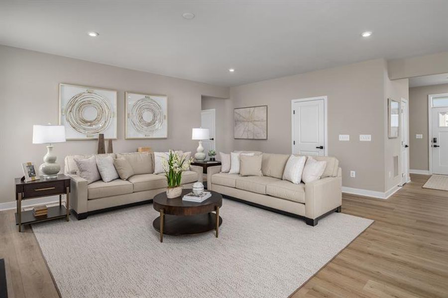 Representative furnished interior of a home built from the Saint Lawrence by Ryan Homes in Muirwood, Murfreesboro (Image 10).