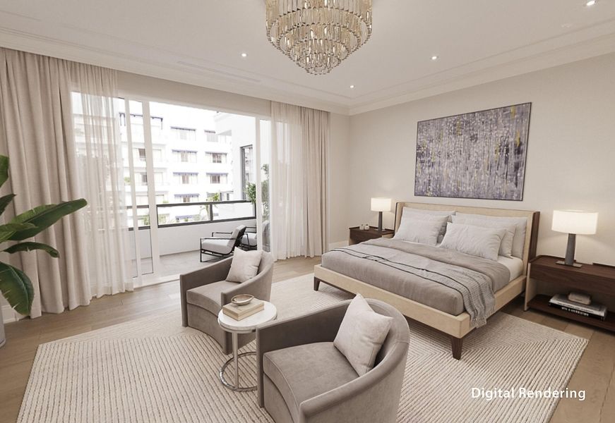 Primary Bedroom Rendering