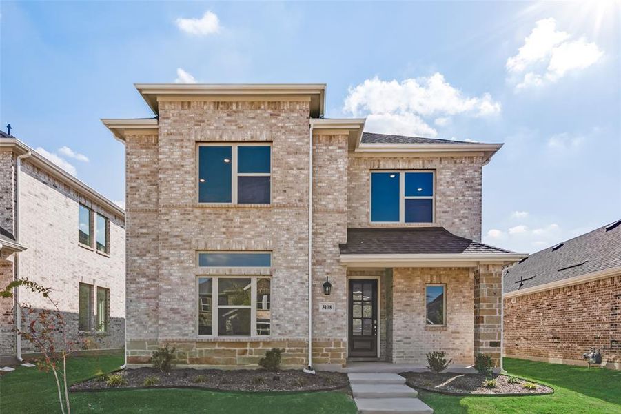 Exterior details and patio area of a home in Arbors at Legacy Hills, Celina (Image 17).