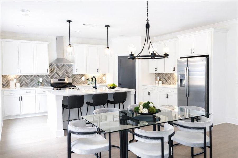 Furnished interior view inside a new home in Creekside, Decatur (Image 5). Furnished interior view inside a new home in Creekside, Decatur (Image 5).