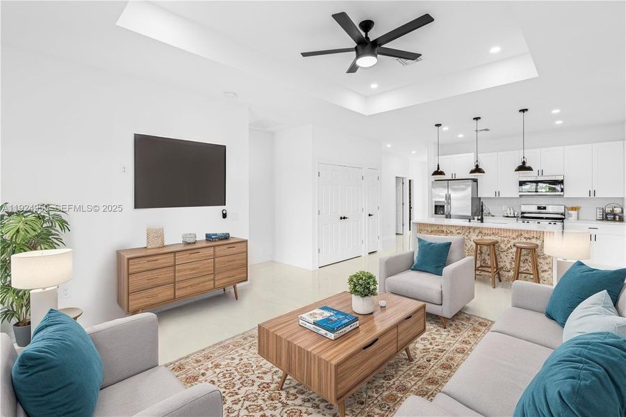 Furnished interior view inside a new home in , Lehigh Acres (Image 10).
