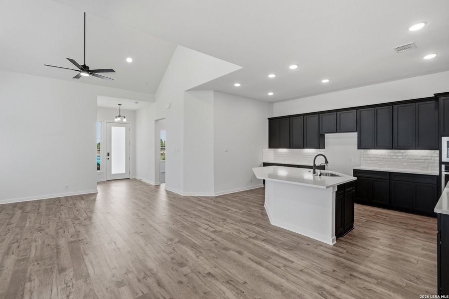 Furnished interior view inside a new home in The Crossvine, Schertz (Image 10).
