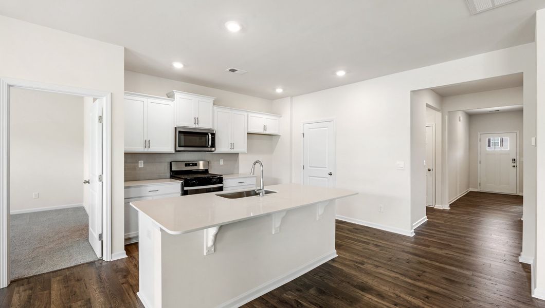 Furnished interior view inside a new home in Durbin Meadows Traditions, Fountain Inn (Image 8). Furnished interior view inside a new home in Durbin Meadows Traditions, Fountain Inn (Image 8).
