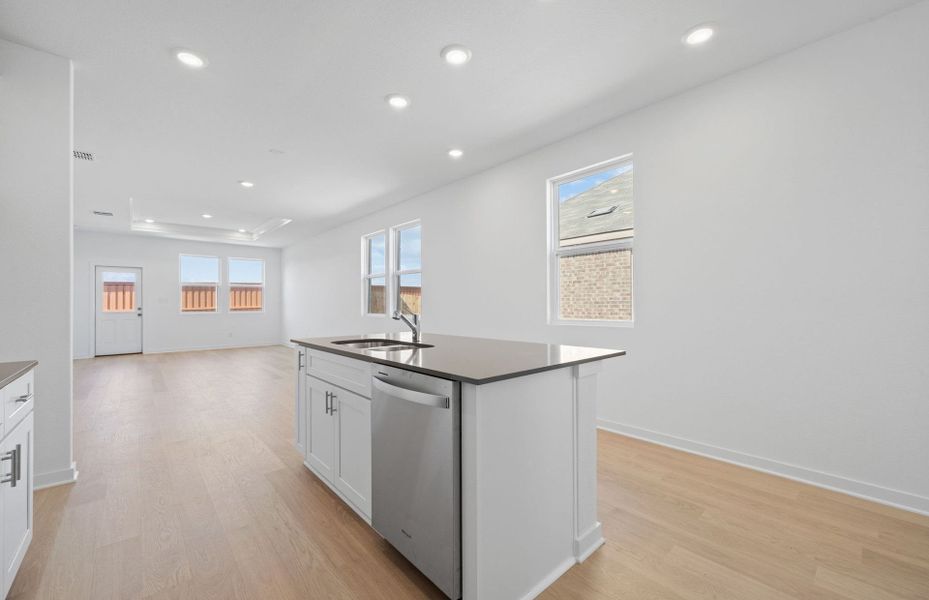 Furnished interior view inside a new home in Larson Crossing, Elgin (Image 2). Furnished interior view inside a new home in Larson Crossing, Elgin (Image 2).