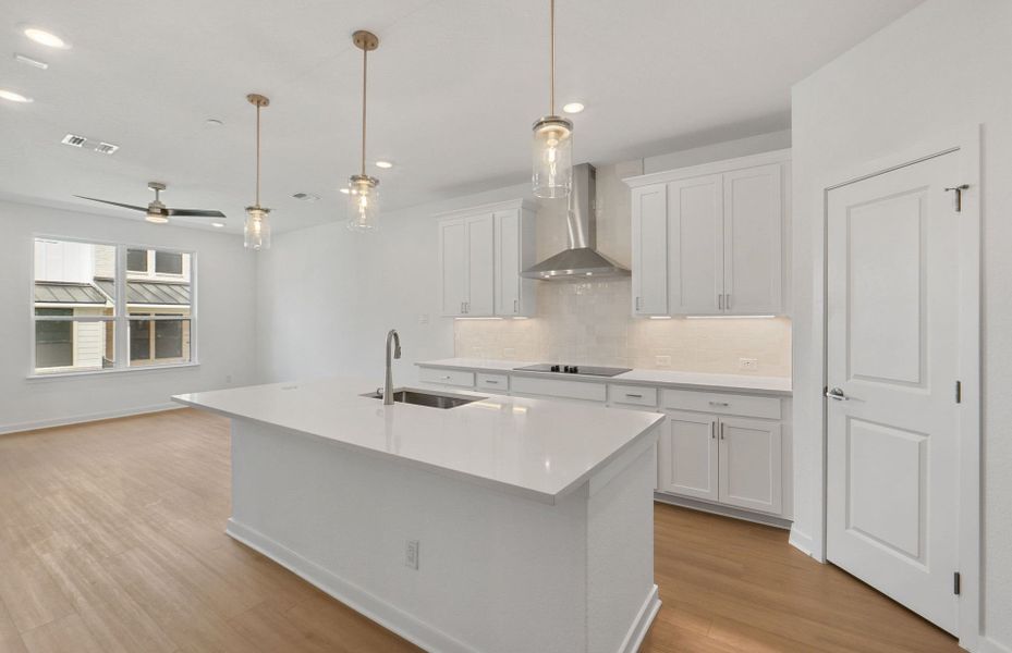 Furnished interior view inside a new home in Monarch on Main, Round Rock (Image 13). Furnished interior view inside a new home in Monarch on Main, Round Rock (Image 13).