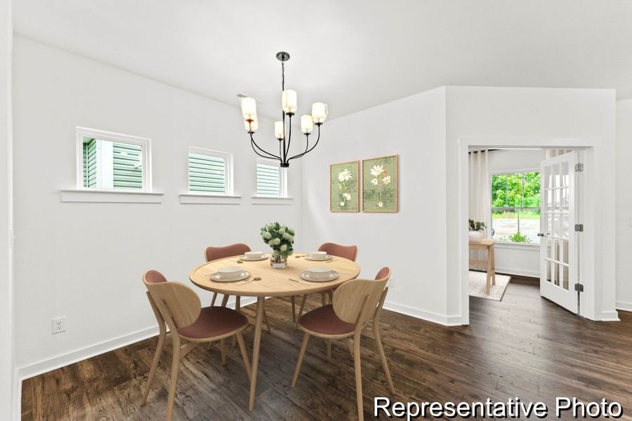 Furnished interior view inside a new home in Parc Northwest, Elon (Image 6).