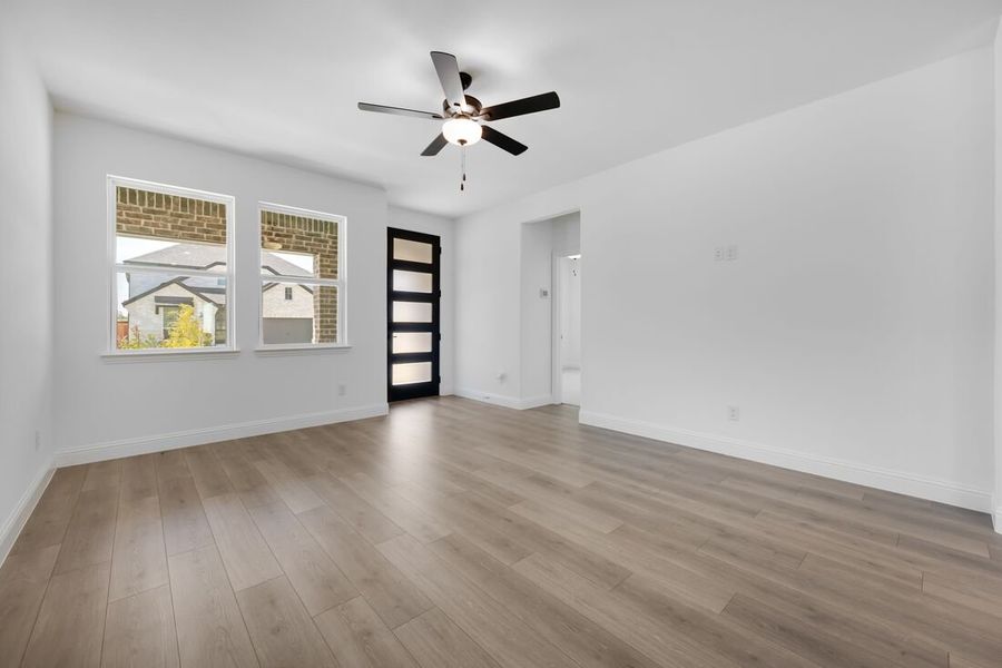 Representative unfurnished interior of a home built from the Eller by Taylor Morrison in North Sky Celina, Celina (Image 10). Representative unfurnished interior of a home built from the Eller by Taylor Morrison in North Sky Celina, Celina (Image 10).