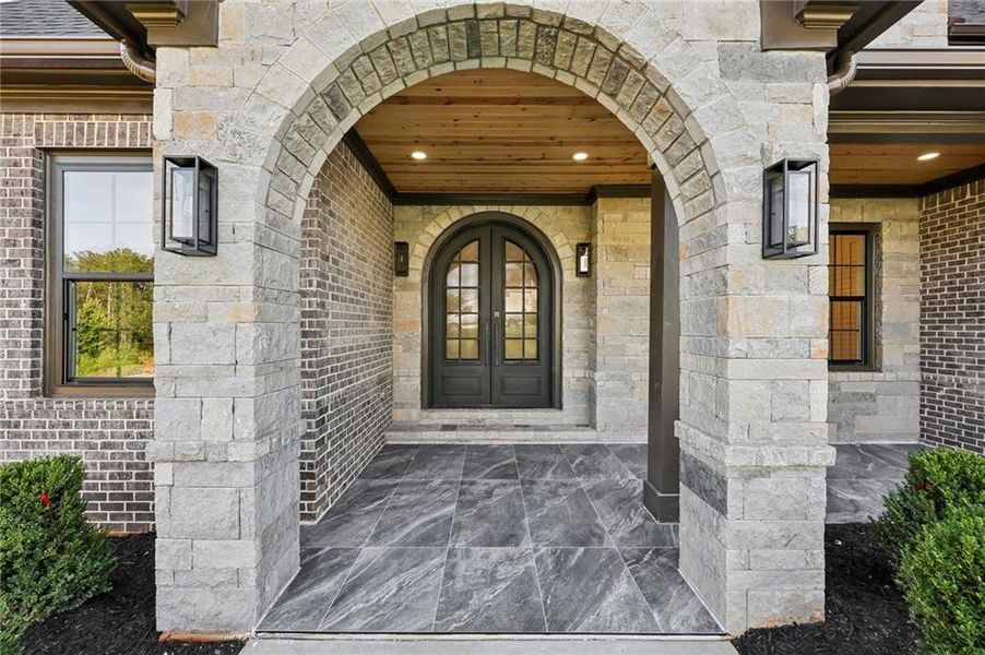 Exterior details and patio area of a home in , Buford (Image 3).