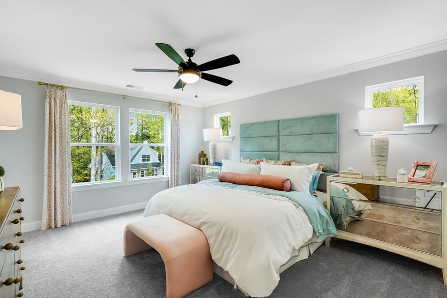 Furnished interior view inside a new home in Forestville Station, Wake Forest (Image 4).