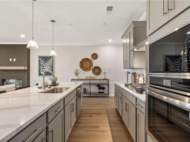 Furnished interior view inside a new home in Lake Shore, Winder (Image 4).