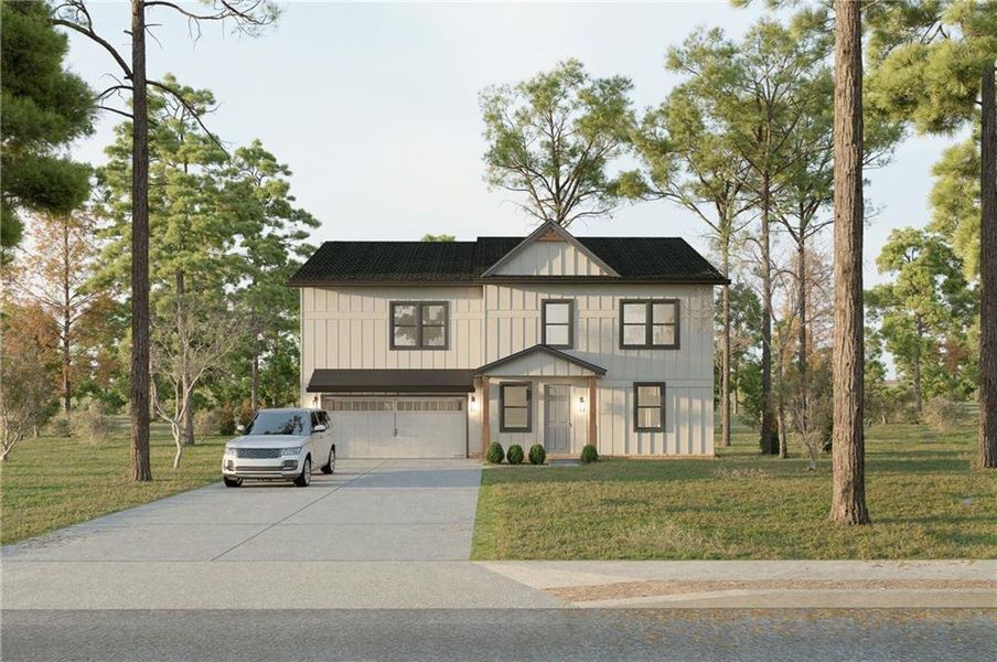 Front exterior of a new home in , Decatur, GA, highlighting curb appeal (Image 2).