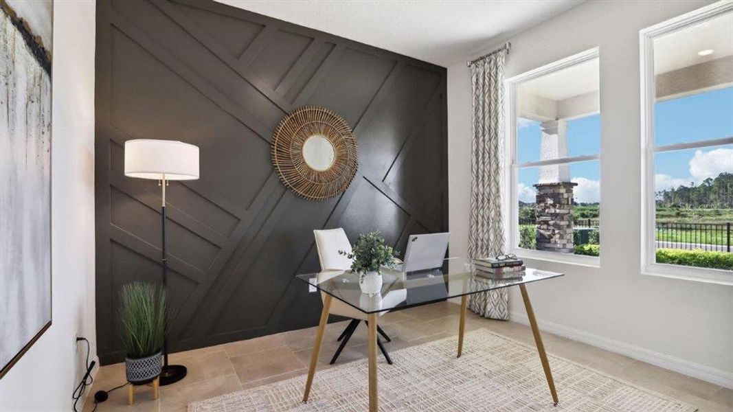 Furnished interior view inside a new home in , Wesley Chapel (Image 4).