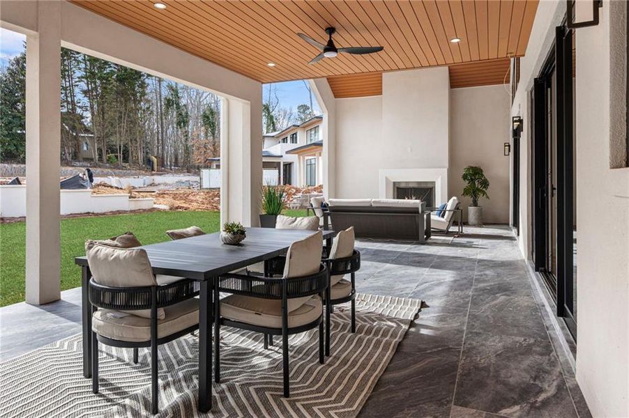 Exterior details and patio area of a home in , Suwanee (Image 31).