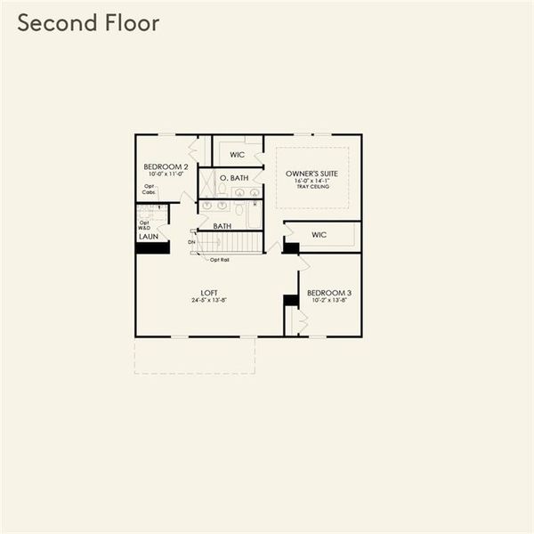 2D floor plan layout of this home in Hawthorne Ridge, McDonough, GA (Image 3). 2D floor plan layout of this home in Hawthorne Ridge, McDonough, GA (Image 3).