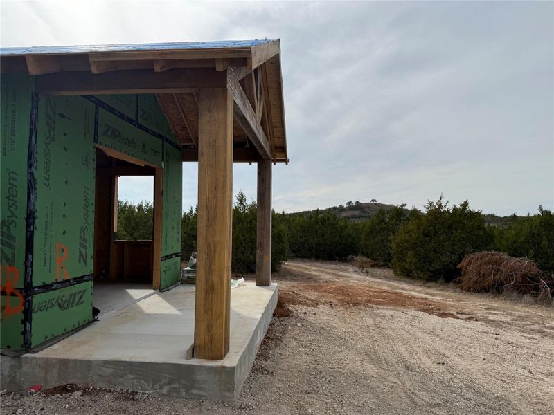 Private Covered Patio off guest room.