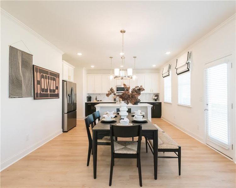 Furnished interior view inside a new home in Stratford Square, Lawrenceville (Image 5).