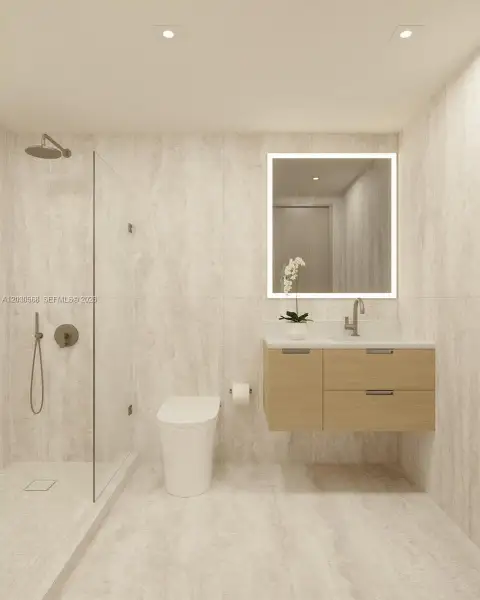 Furnished interior view inside a new home in , Miami Beach (Image 23).