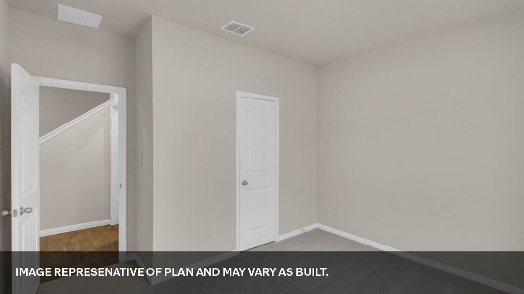 Spacious, unfurnished interior of a new home in Trails at Wildhorse, Austin (Image 16).