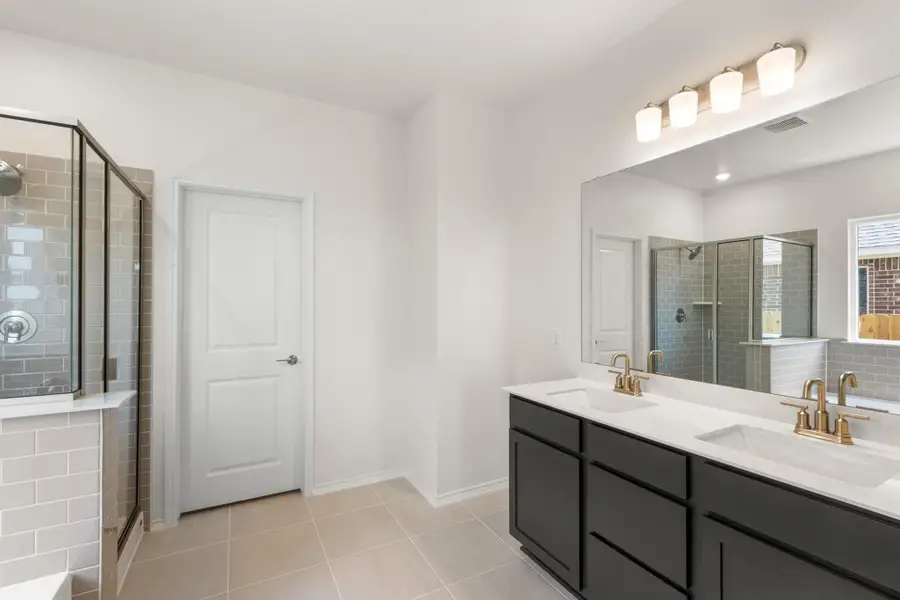 Furnished interior view inside a new home in Salerno - Classic Collection, Round Rock (Image 9).