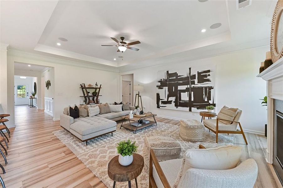 Furnished interior view inside a new home in Sagebrook, Powder Springs (Image 12).