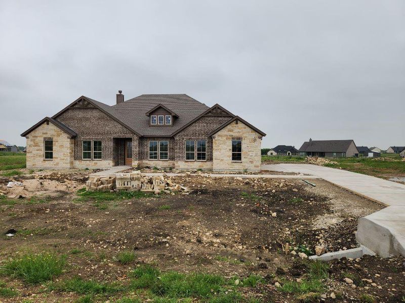 In-progress construction of a new home in Rocky Top, Krum, TX (Image 6).