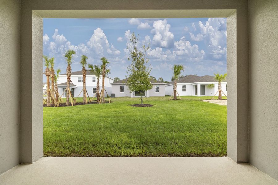 Exterior details and patio area of a home in Trinity Gardens, Deland (Image 2). Exterior details and patio area of a home in Trinity Gardens, Deland (Image 2).