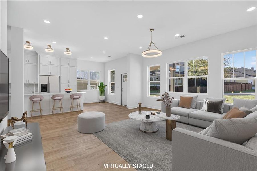 Furnished interior view inside a new home in , Douglasville (Image 15). Furnished interior view inside a new home in , Douglasville (Image 15).