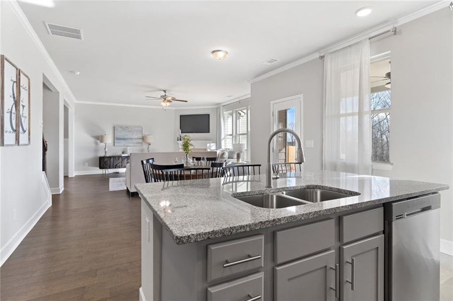 Furnished interior view inside a new home in Paces Estates, Lithia Springs (Image 14). Furnished interior view inside a new home in Paces Estates, Lithia Springs (Image 14).