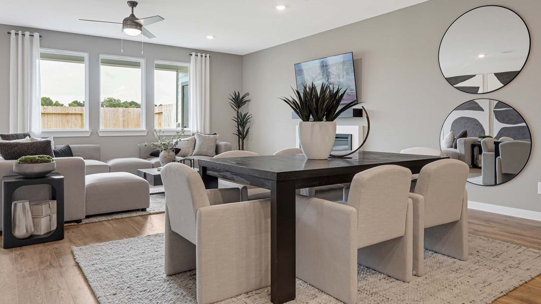 Furnished interior view inside a new home in Villarosa at Tamarron, Katy (Image 6).