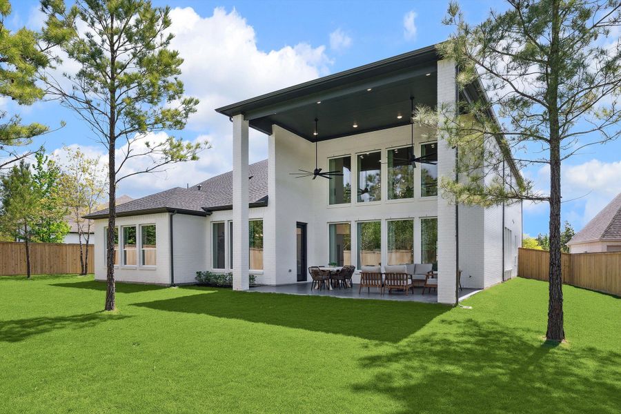 Representative exterior details of a home built from the The Jaxson IX by Westin Homes in Audubon - 70', Magnolia (Image 4).