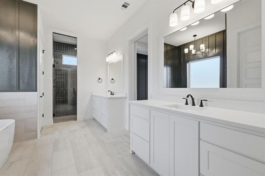 Furnished interior view inside a new home in , Godley (Image 10).