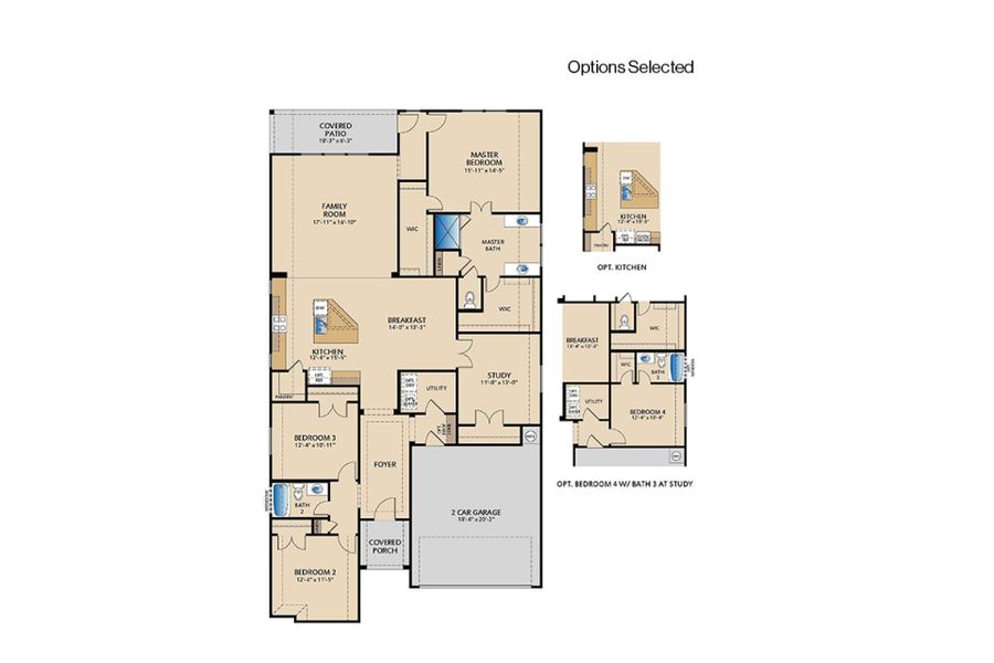 2D floor plan layout of this home in Meadow Run, Melissa, TX (Image 2). 2D floor plan layout of this home in Meadow Run, Melissa, TX (Image 2).