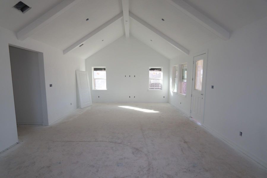 Great room and dining area - still under construction!